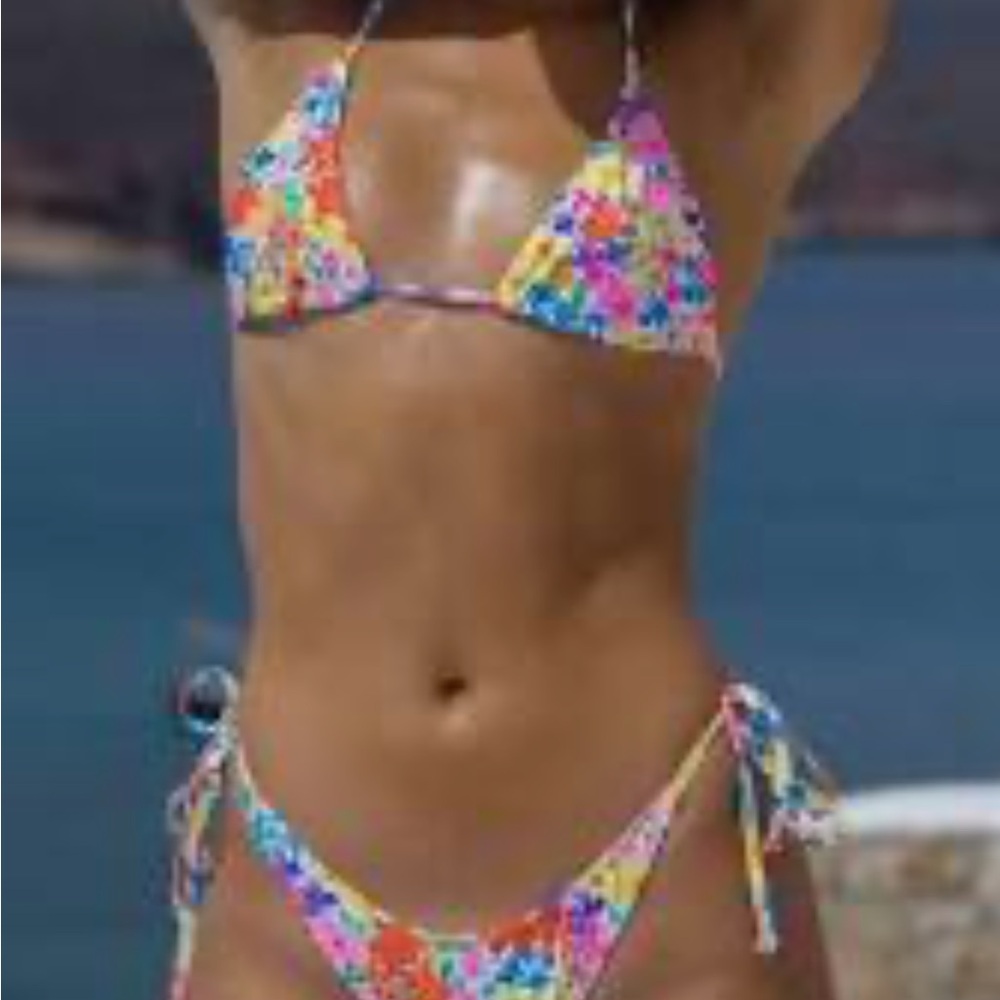 Red and Pink Classic Bikini Swimwear